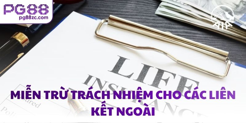 Miễn trừ trách nhiệm cho các liên kết ngoài
